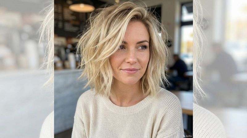 Textured Bob with Side Part