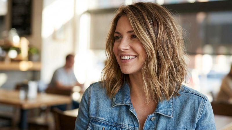 Textured Collarbone Cut with Piecey Layers