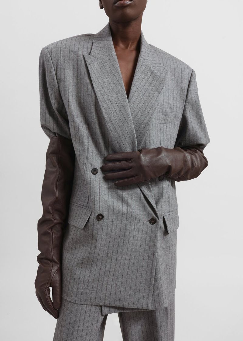 The Frankie Shop Veneto Long Leather Gloves