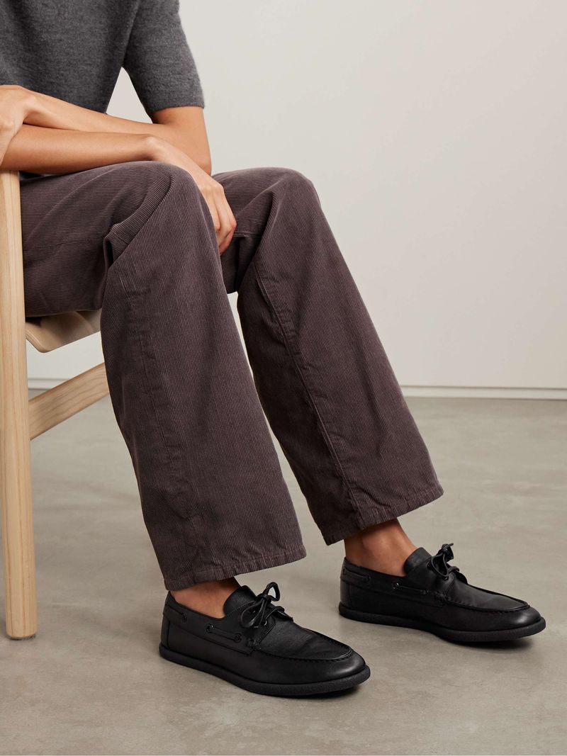 The Row Novus Sailor Leather Loafers