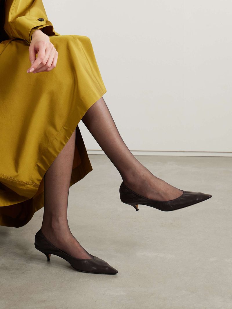The Row Uxor Leather Pumps