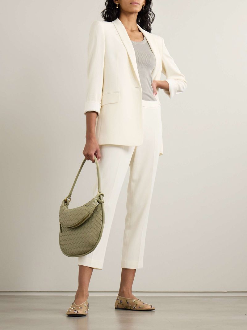 Theory Treeca Crepe Straight-Leg Pants