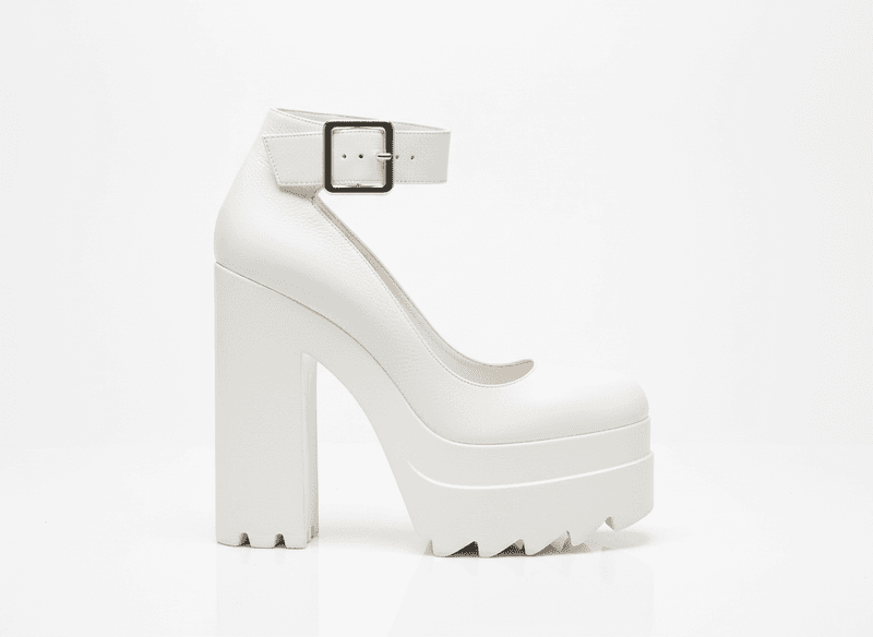 White Platform Heels