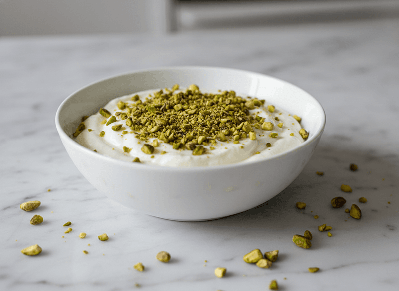 Skyr with Crushed Pistachios