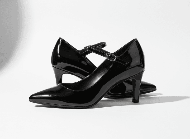 Pointed Mary Janes with Heels