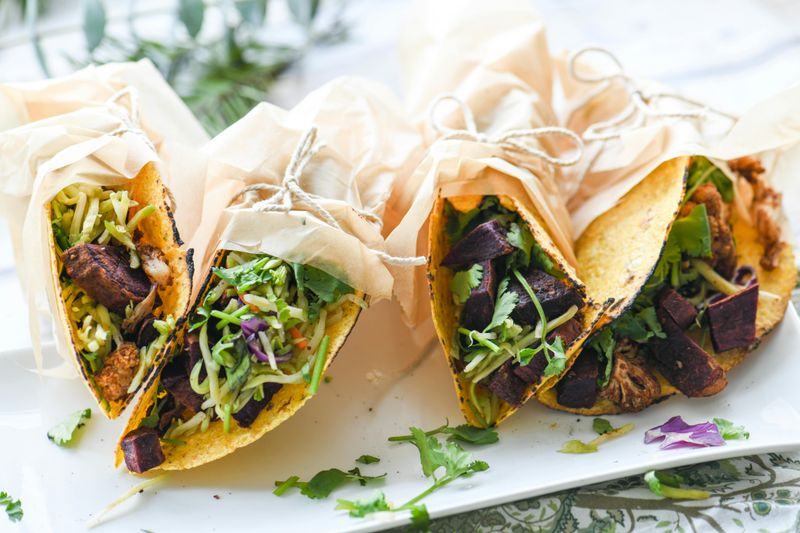 Vegan Tortilla Wrap with Veg Filling