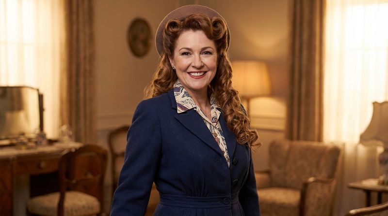 Vintage-Inspired Victory Rolls with Long Tresses