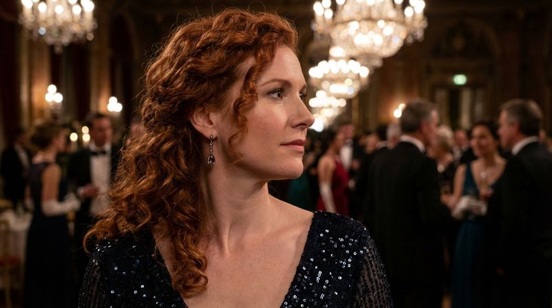 Voluminous Curls Pulled to One Side