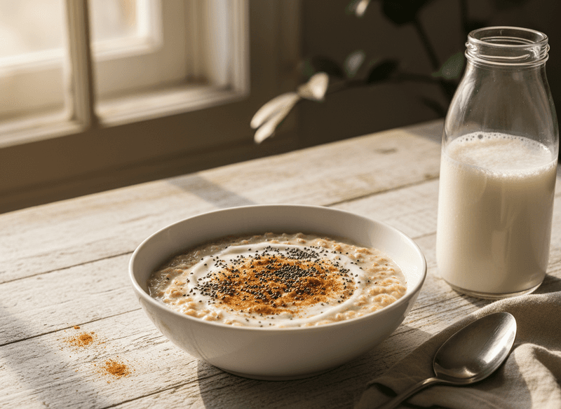 Cinnamon Chia Protein Oatmeal