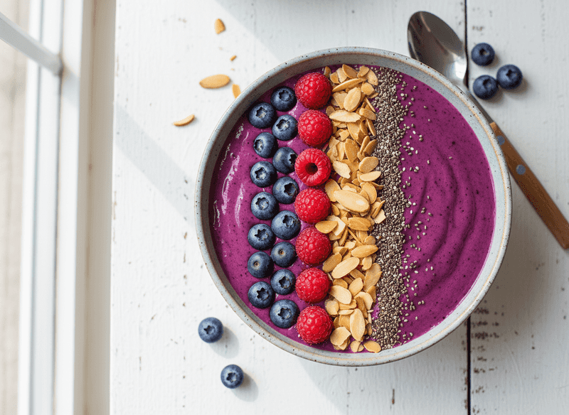 Berry-Almond Smoothie Bowl