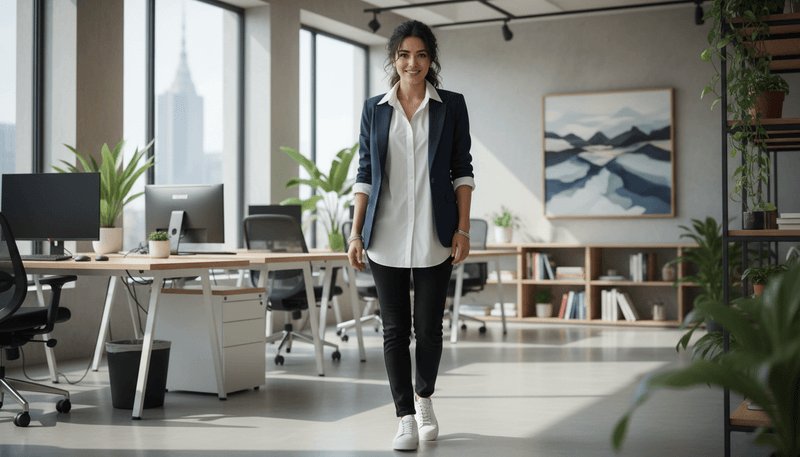 A Crisp Button-Down Shirt