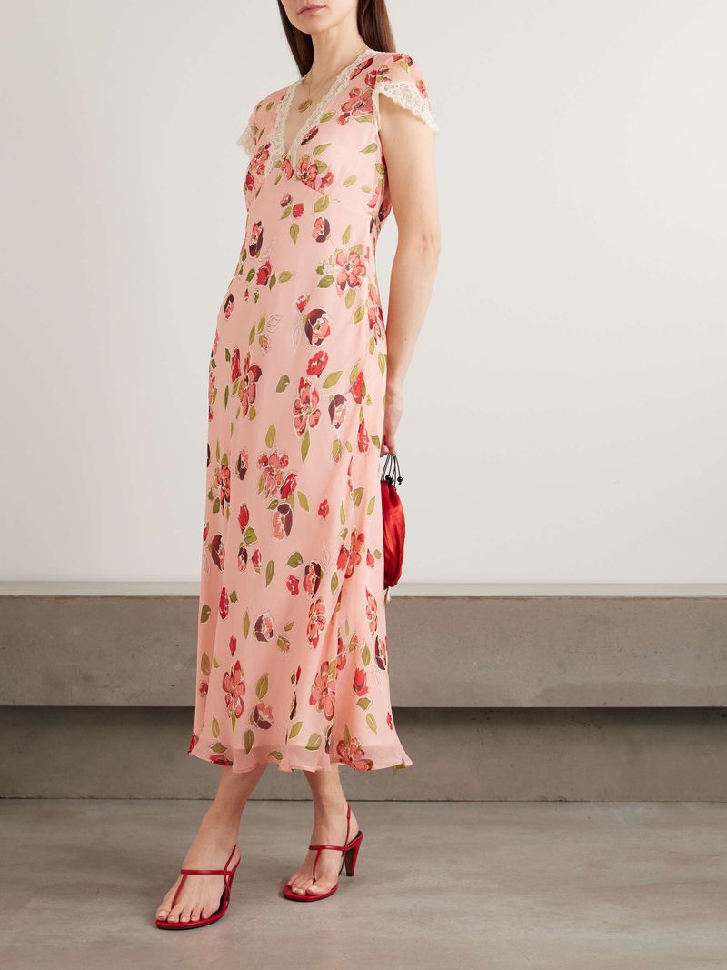 A Flowy Midi Dress in a Soft Color