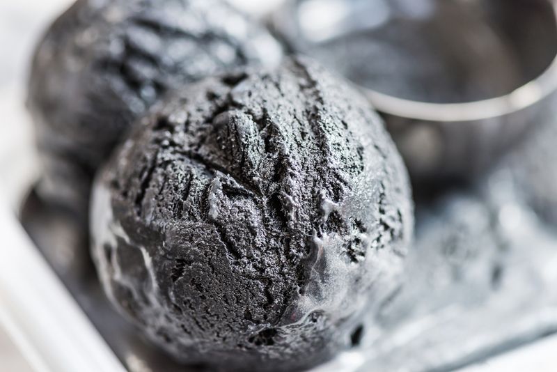 Activated Charcoal Ice Cream