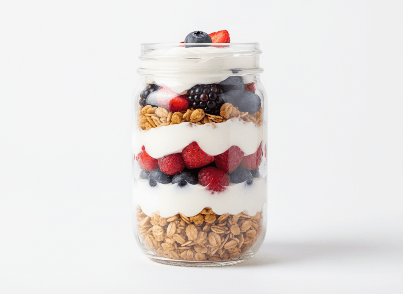 Greek Yogurt & Berry Protein Parfaits