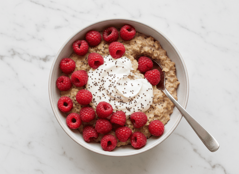Greek Yogurt Berry Swirl Oats