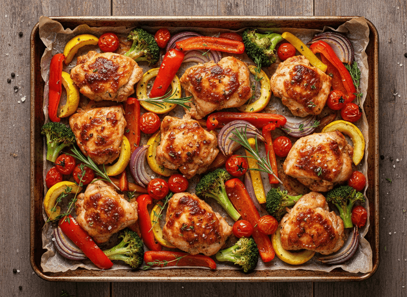 Greek Yogurt-Marinated Sheet Pan Chicken