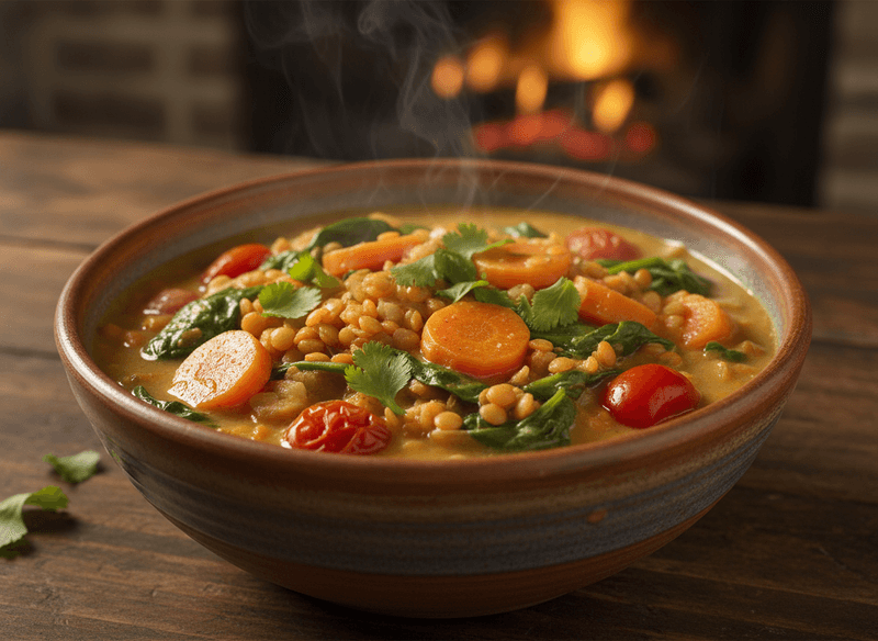 Lentil & Vegetable Coconut Stew