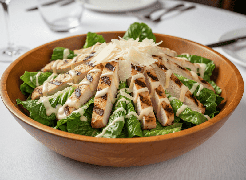 Chicken Caesar Salad without Croutons