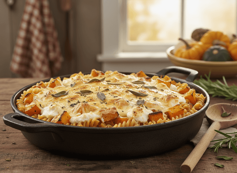 Butternut Squash & Ricotta Pasta Bake