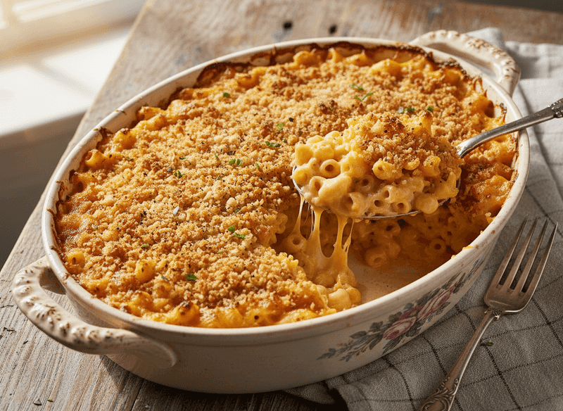 Baked Macaroni and Cheese (classic custard-style)