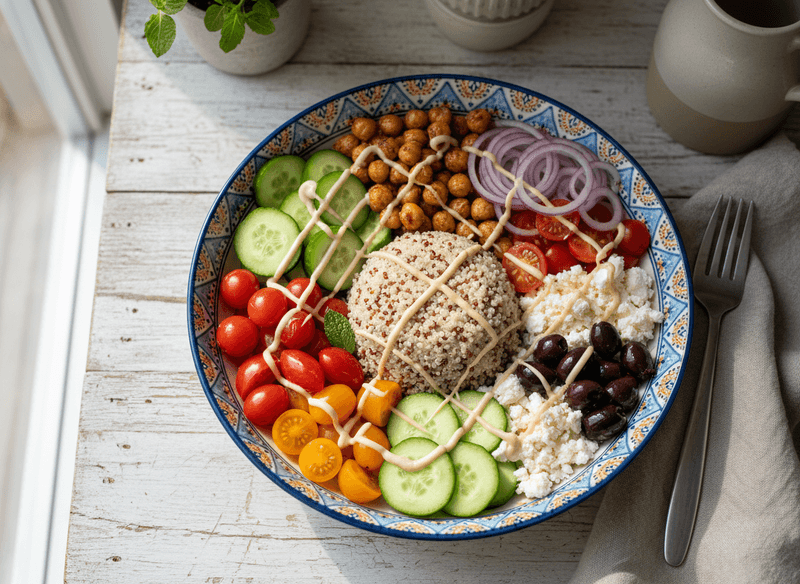 Mediterranean Chickpea & Quinoa Power Bowl