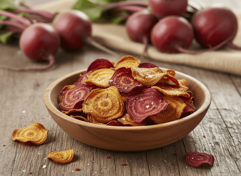 Baked Beet Chips