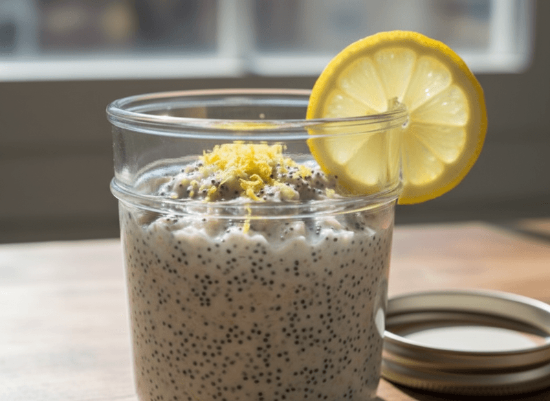 Lemon-Poppyseed Overnight Oats
