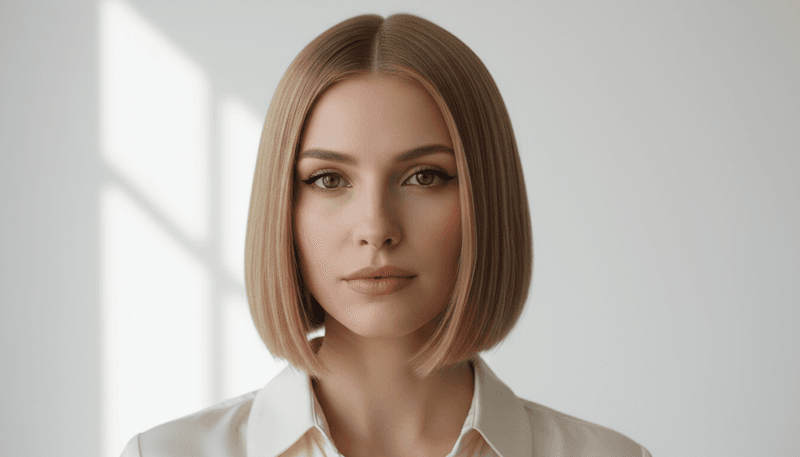 Blunt Bob at Jawline