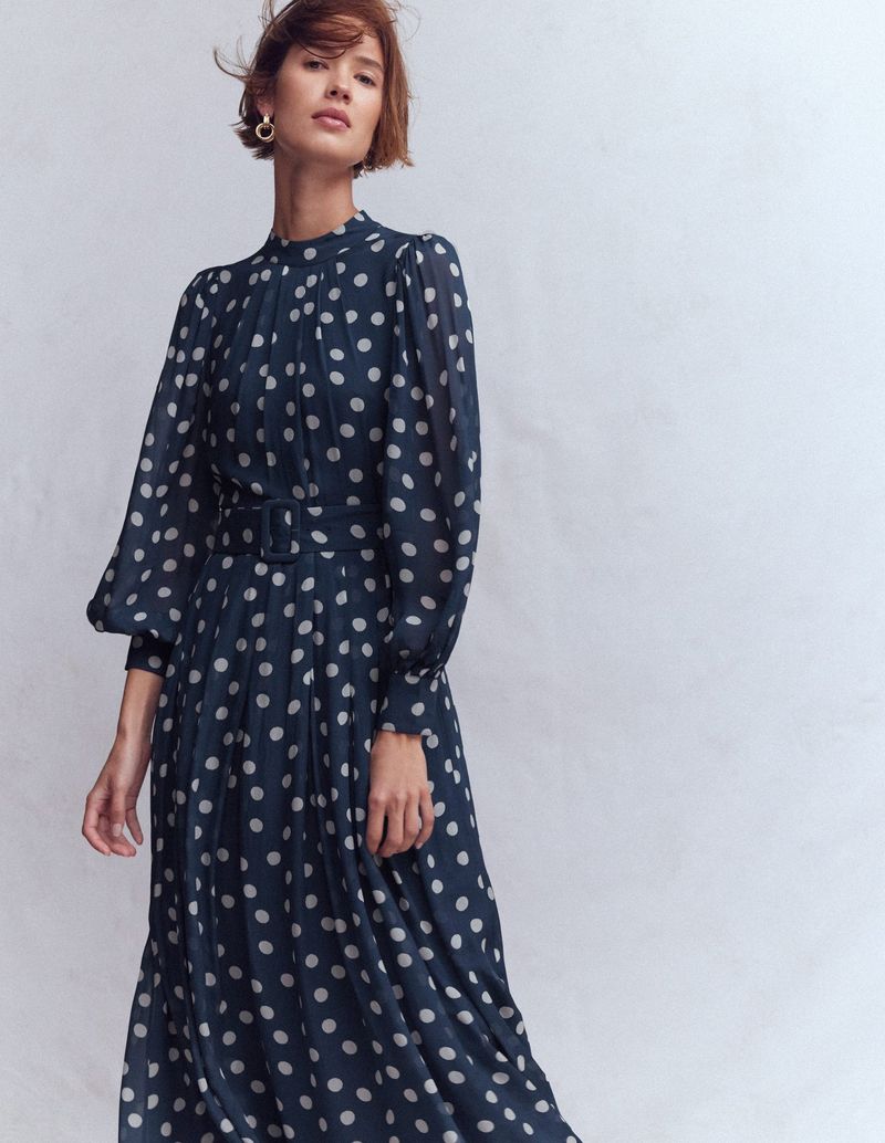 Boden High Neck Midi Dress