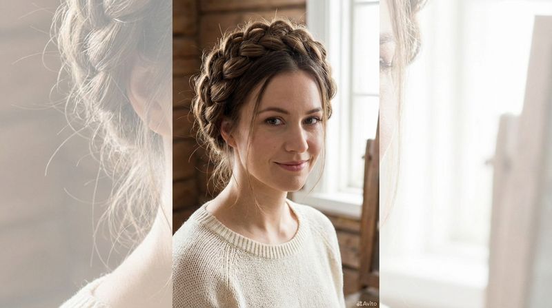 Braided Crown Updo