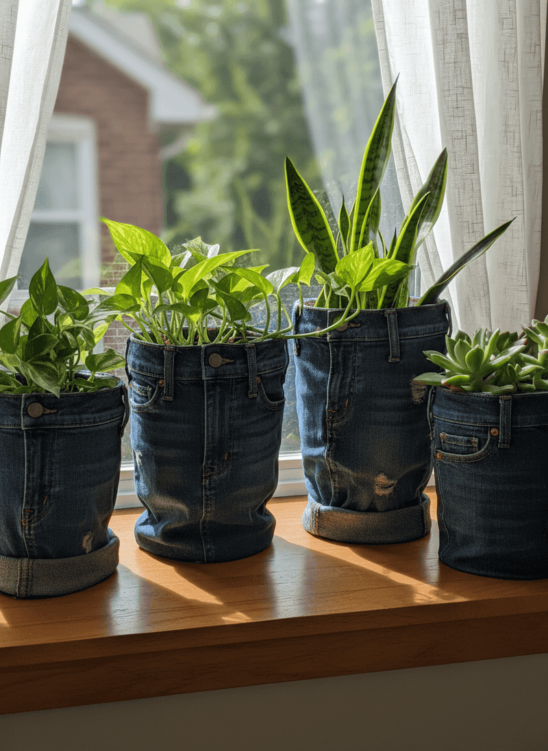 Plant Pot Covers with Structured Cuffs