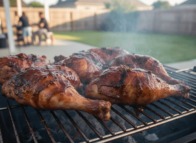 BBQ Baked Chicken Leg Quarters