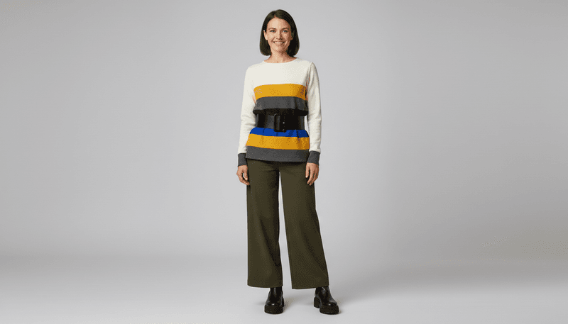 Breaking Up the Body With Strong Horizontal Lines