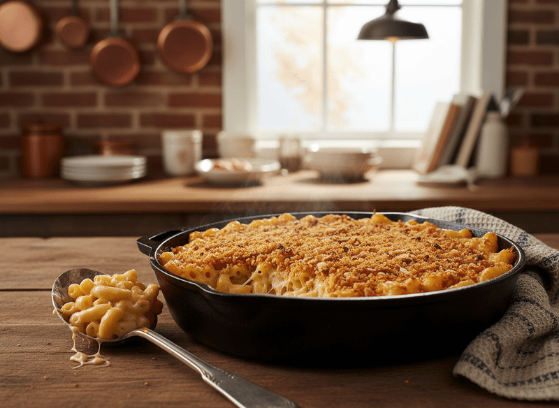 Baked Mac and Cheese with Smoked Gouda & Gruyère