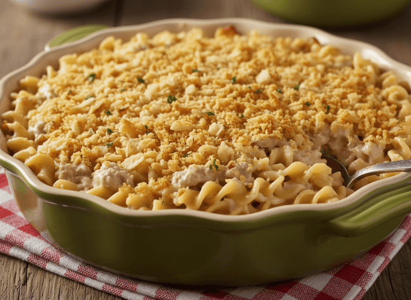 Classic Tuna Noodle Pantry Casserole (in the best way)