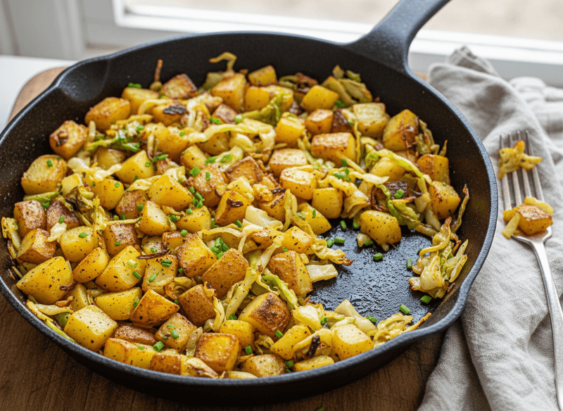 Cabbage and Potato Hash