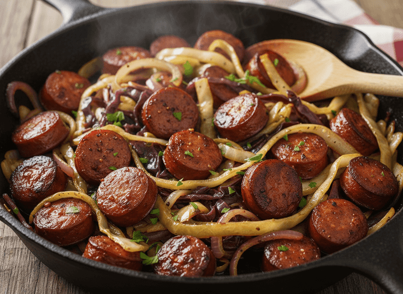 Cabbage and Sausage Skillet