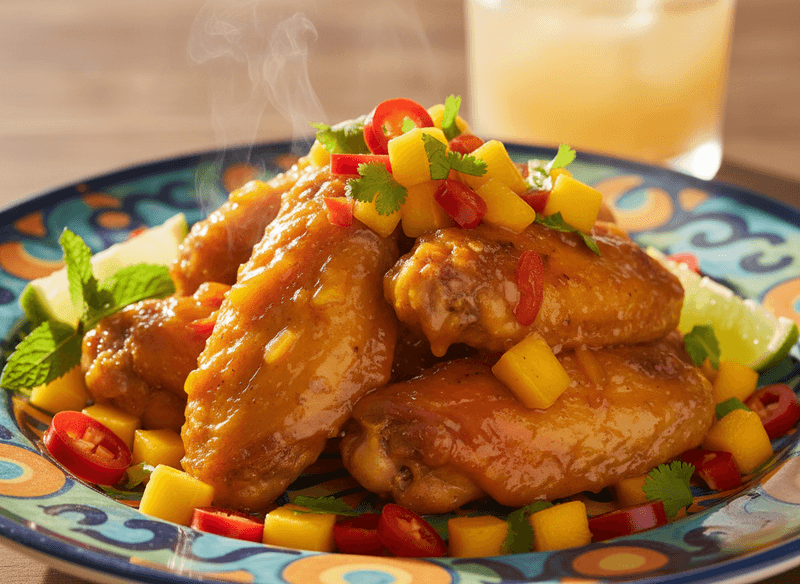 Mango Habanero Heatwave Wings