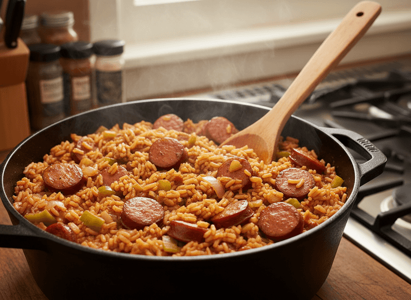 Smoked Sausage Jambalaya