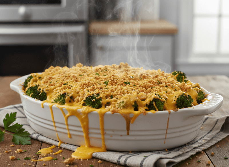 Broccoli–Cheddar Comfort Bake
