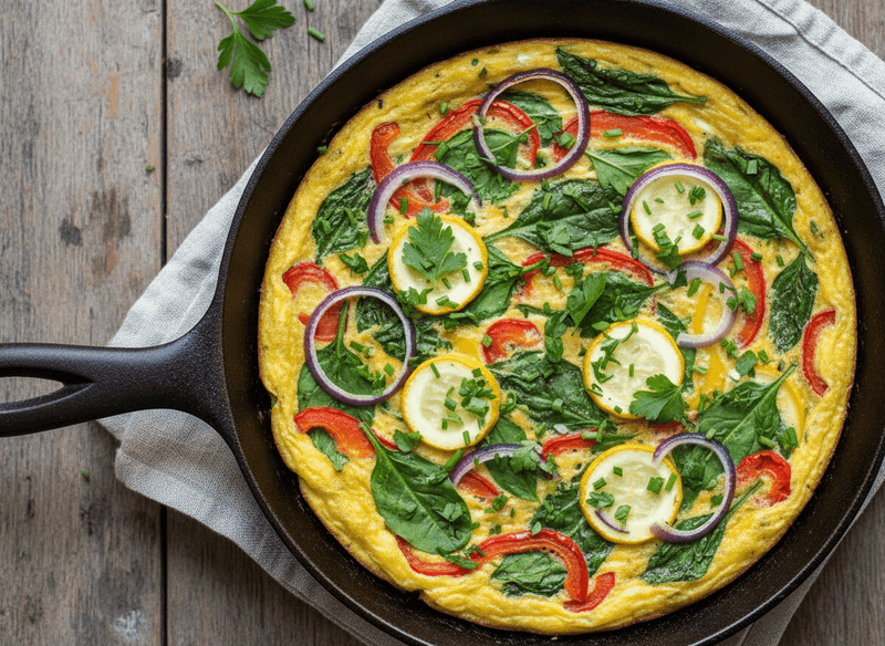 Rainbow Vegetable Frittata