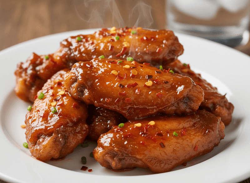 Maple Sriracha Caramelized Wings