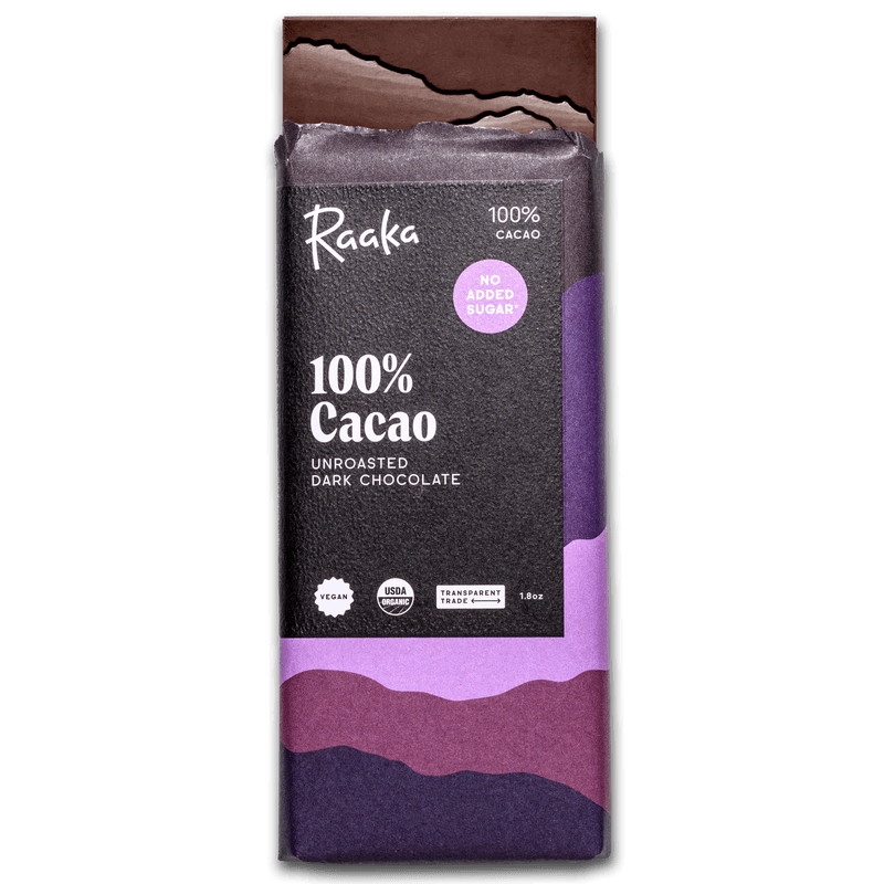 Raaka 100% Dark Chocolate (Unsweetened)
