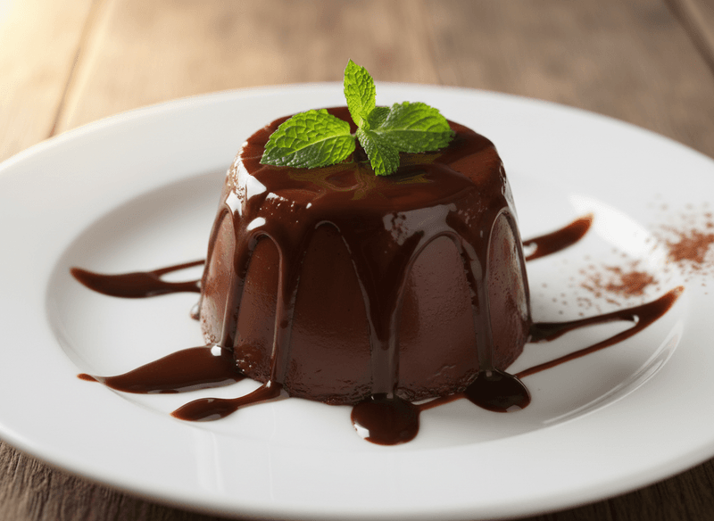 Dark Chocolate Panna Cotta
