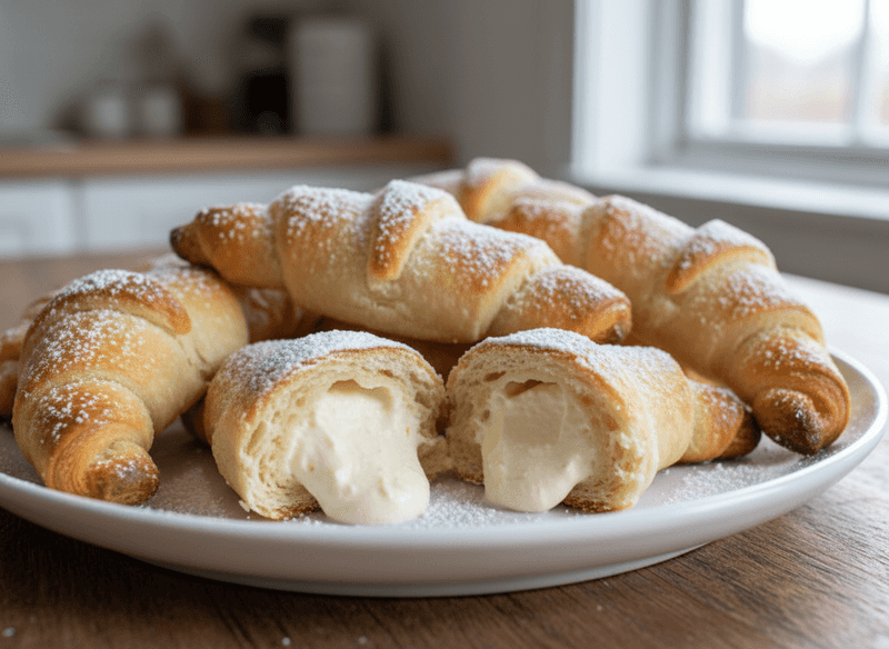 Cheesecake-Stuffed Crescent Bombs