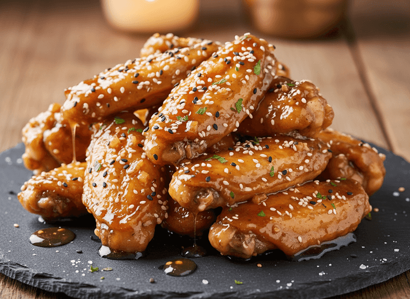 Honey Garlic Sticky Wings
