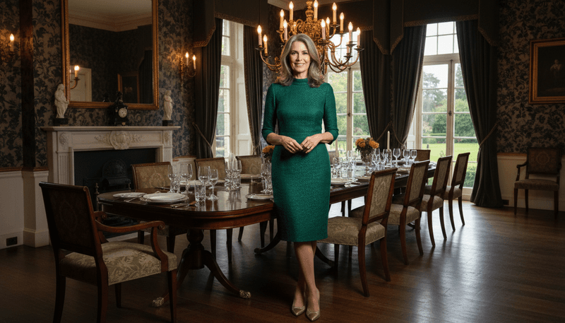 Classic Sheath Dress + Low Heels