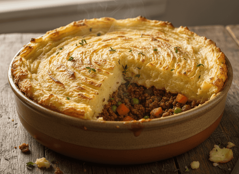Beefy Shepherd's Pie with Golden Mashed Potato Top