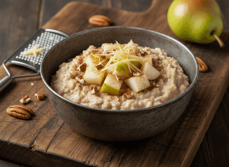 Pear Ginger Steel-Cut Oats