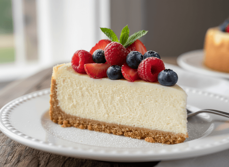 Classic Keto Cheesecake (Almond Flour Crust)